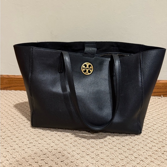 Tory Burch Black Leather Tote Bag - Picture 8 of 8